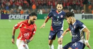  الاهلى يصالح جماهيره  بالفوز على شباب بلوزداد بنصف دستة أهداف مقابل هدف