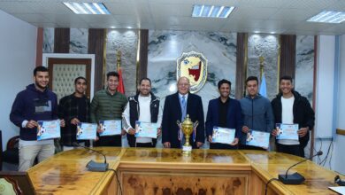 جامعة سوهاج يكرم الطلاب الفائزين في الملتقيات الرياضية والثقافية والفنية
