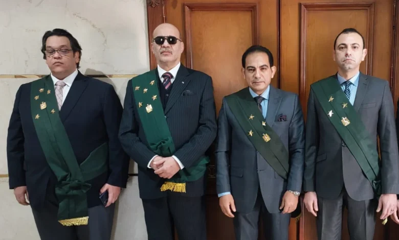 هيئة المحكمة برئاسة المستشار خالد الشباسي