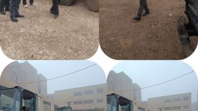 حملات لرفع الاشغالات فى منيا القمح