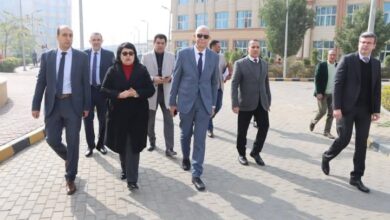 القاصد يتفقد لجان الاختبارات للفصل الدراسى الأول بجامعة المنوفية الأهلية