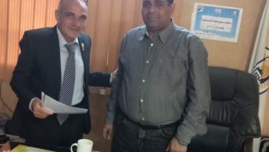 توجه أمين عام حدائق القبه الاستاذ محروس على شعبان بحزب الأحرار الاشتراكيين إلى رئيس حى حدائق القبه  الأستاذ حاتم محمود