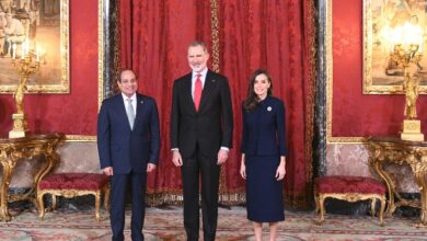 الرئيس السيسي يشكر ملك وملكة إسبانيا ورئيس الحكومة على حسن الاستقبال