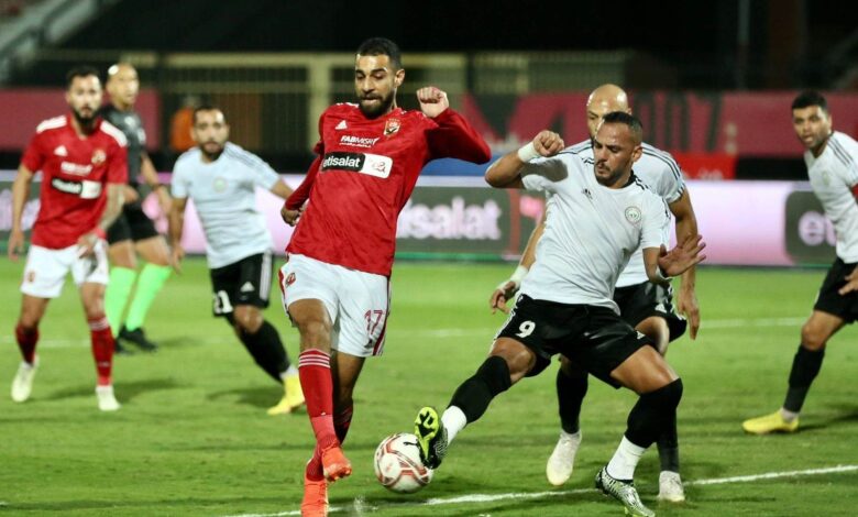 الأهلي يحافظ على المركز الثانى بفوزه على طلائع الجيش بهدفين نظيفين