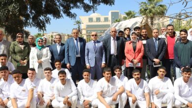 محافظ كفر الشيخ يغرس أول شجرة بالحرم الجامعي