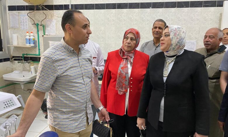 وكيل الصحة بالشرقيةيتفقد مركزطب الأسرة بصافور ديرب نجم