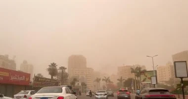 انخفاض شدة الرياح والرمال المثارة على القاهرة الكبرى وشمال البلاد
