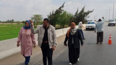 رفع كفاءة الطرق و إستمرار العمل بمنظومة النظافة بطريق شبين الكوم / طملاي