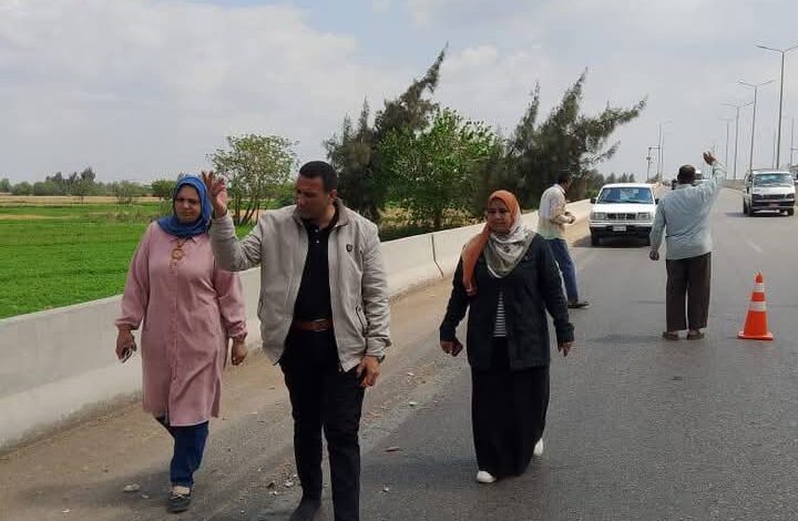 رفع كفاءة الطرق و إستمرار العمل بمنظومة النظافة بطريق شبين الكوم / طملاي