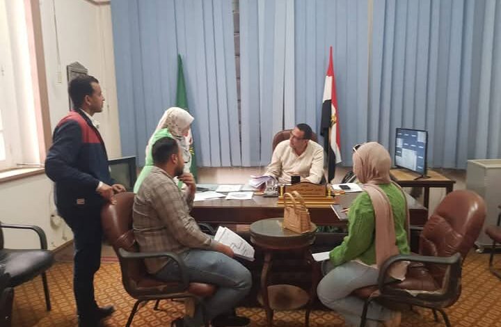 معاينة لجميع الأراضى المستردة بشبين الكوم