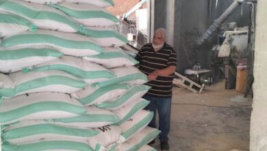 ضبط 4 طن نخالة خشنة بدون فواتير بمنيا القمح