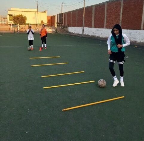 تنفيذ فعاليات تدريب عضوات المشروع القومي للكرة النسائية بالشرقية