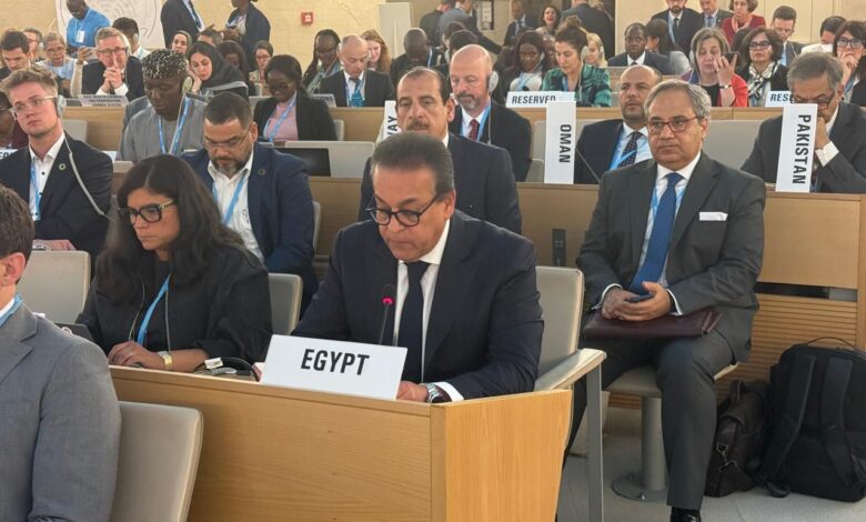 في كلمة وزير الصحة إلتزام دول إقليم شرق المتوسط نحو عالم أكثر أماناً صحياً