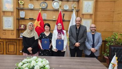 بروتوكول تعاون بين جامعة بنها والمركز الصيني لتبادل اللغات
