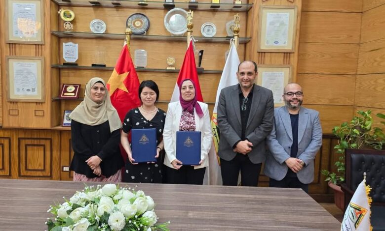 بروتوكول تعاون بين جامعة بنها والمركز الصيني لتبادل اللغات