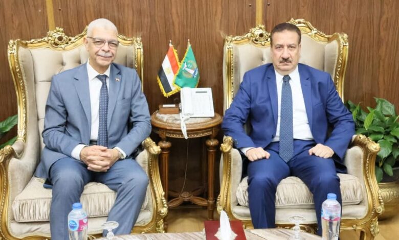 محافظ المنوفية يلتقى رئيس الجامعة لتعزيز أوجه التعاون المشترك