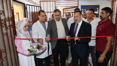 إحتفالات بعيدها القومي محافظ المنوفية يفتتح وحدة والرعاية المركزة للأطفال مستشفى أشمون