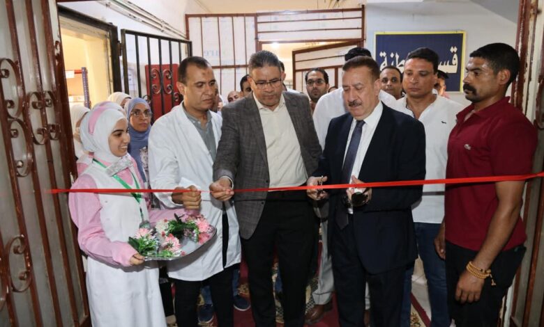 إحتفالات بعيدها القومي محافظ المنوفية يفتتح وحدة والرعاية المركزة للأطفال مستشفى أشمون