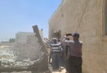 إزالة فورية لـ ١4حالة تعدي بالبناء فى بلبيس