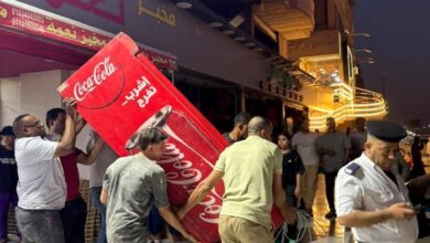 رفع ١٣٠٠ حالة إشغال للمقاهي والمطاعم والمحال بحدائق الأهرام بالجيزة
