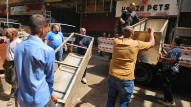 إعادة الانضباط بشوارع عز الدين عمر والثلاثيني بالطالبية