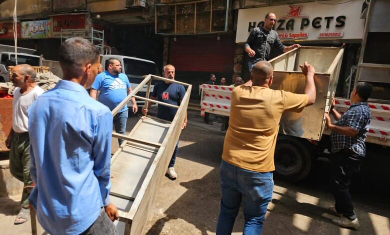 إعادة الانضباط بشوارع عز الدين عمر والثلاثيني بالطالبية