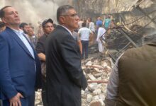 محافظ الجيزة يتابع ميدانياً جهود إطفاء حريق بمخزن دهانات بمنطقة البراجيل بأوسيم