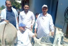 قافلة بيطرية مجانية شاملة فى قرية خاطر بمركز بيلا وعلاج 981 حيوان و 5551 طائر