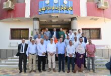 وزير والرى و وزير الزراعة يتفقدان المعمل المركزي للمياه الجوفية