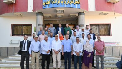 وزير والرى و وزير الزراعة يتفقدان المعمل المركزي للمياه الجوفية