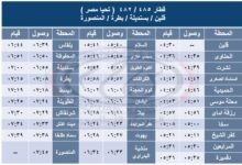 السكة الحديد : تشغيل تجريبى لخدمة جديدة على خط المنصورة / شربين / قلين