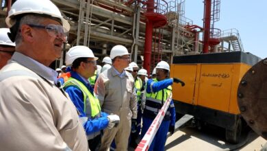 وزير البترول يتفقد استعدادات وتجهيزات ميناء سونكر لاستقبال سفينة "Energos Power"