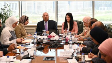 وزير الصناعة والنقل ووزيرة التخطيط والتعاون الدولي في اجتماع تنسيقي موسع