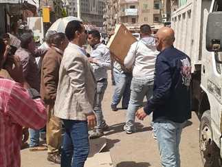 استمرار الحملات اليومية لرفع الإشغالات بشوارع الشرقية