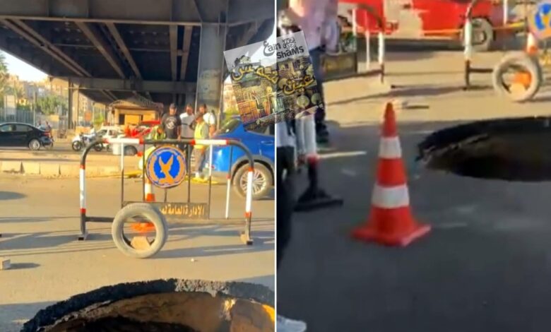 هبوط أرضى بميدان التجنيد بالحلمية ومحافظة القاهرة