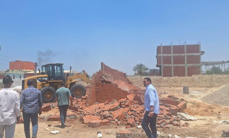  محافظ الشرقية :إزالة التعديات على الأراضي الزراعية بالحسينية والزقازيق