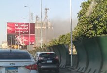 بالصور نشوب حريق بسنترال رمسيس