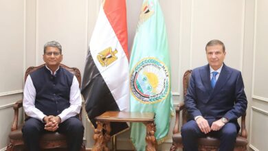 وزير الزراعة يبحث مع السفير الهند ي الجديد بالقاهرة تعزيز التعاون الزراعي المشترك