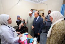 محافظ كفرالشيخ يتفقد القافلة الطبية التنموية الشاملة بقرية سنهور المدينة بدسوق