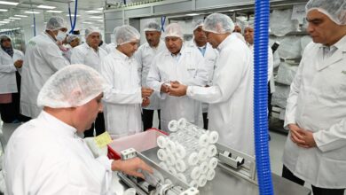 وزير الصناعة والنقل يفتتح خط إنتاج مرشحات الغسيل الكلوي ومصنع محاليل الغسيل
