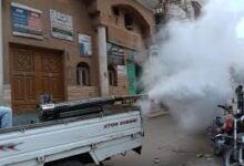 استمرار اعمال مكافحة أمراض الصيف و الحشرات الطائرة بمركز ومدينة دسوق