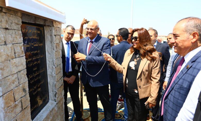 وزيرة التنمية ومحافظ القليوبية يفتتحان رفع كفاءة شارع نبوية موسي وكوبري مشاه المجمع الإسلامي