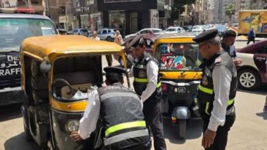 مرور الشرقية :حملات تفتيشية لضبط مركبات التوك توك المخالفة الزقازيق