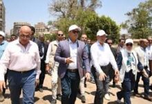 وزير الإسكان ومحافظ القاهرة يتفقدان مشروع إحياء حديقة الأزبكية