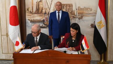 وزير الصناعة والنقل يوقع مع الممثل الرئيسي لمكتب الجايكا بالقاهرة،الاتفاقية التمويلية الخاصة بالشريحة الرابعة من المرحلة الأولى للخط الرابع لمترو الانفاق