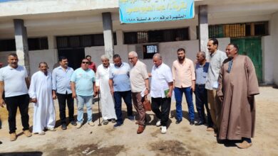رئيس استصلاح الأراضي يتفقد جمعيات ومزارع قرى الاستصلاح بالنوبارية