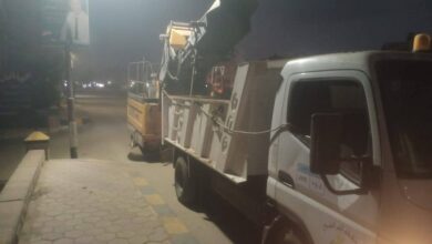 رئيس مدينةقلين يتابع رفع كفاءة جميع مداخل ومخارج المدينة والمستشفى المركزي وقلين البلد