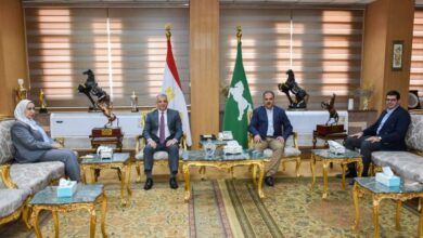 محافظ الشرقية يستقبل محافظ الإسماعيلية لتقديم التهنئة بالعيد القومي