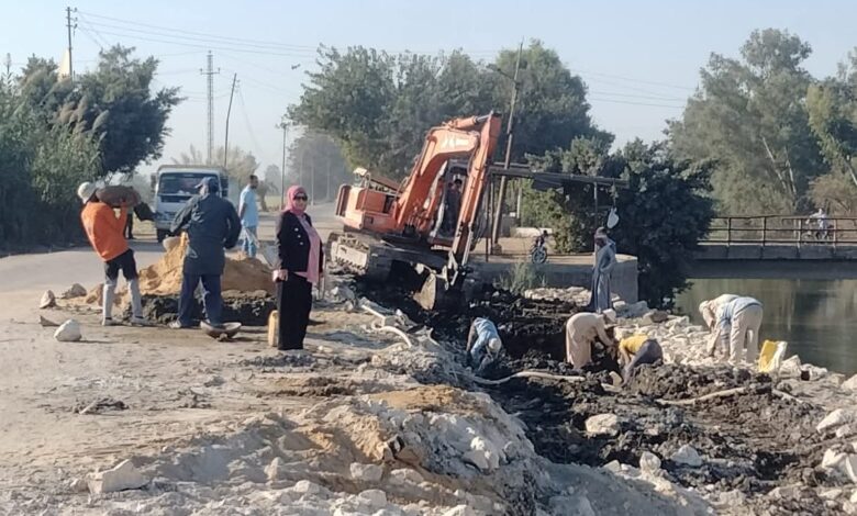 رئيس مدينة دسوق: استكمال أعمال رفع كفاءة طريق دسوق - بسيون