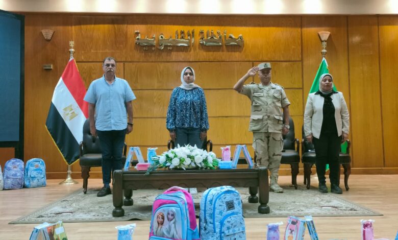 نائبة محافظ القليوبية تُشارك في احتفالية توزيع شنط مدرسية على 200 طالب من الأسر الأولى بالرعاية
